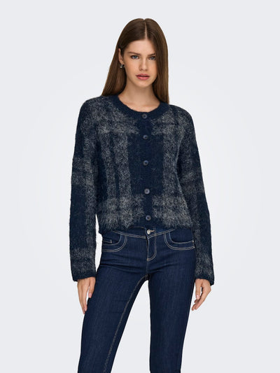 Tartan Cardigan Night Sky