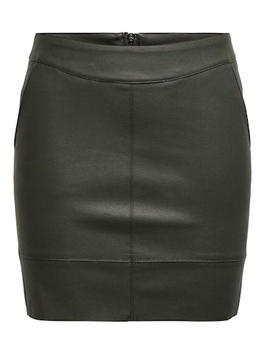Leather Look Mini Skirt