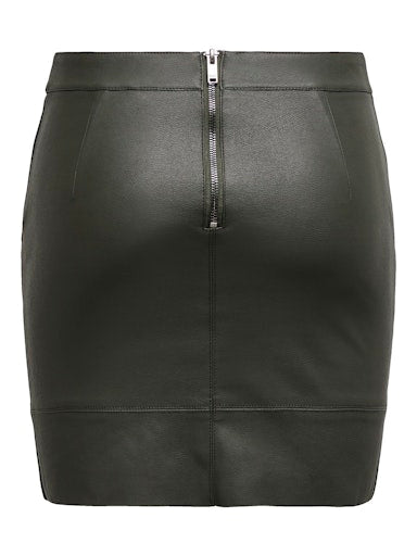 Leather Look Mini Skirt