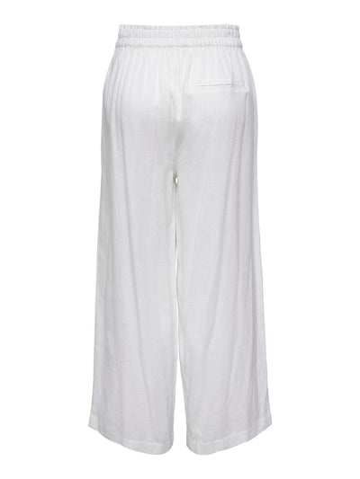 Basic Linen Trousers White