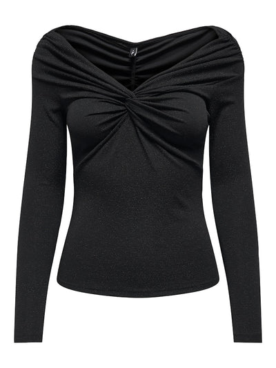 Queen Long Sleeve Top Black