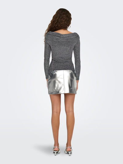 Queen Long Sleeve Top Silver