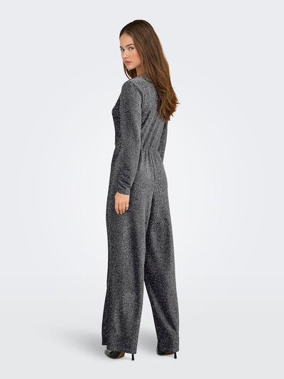 Rich Sparkle Jumpsuit Silver