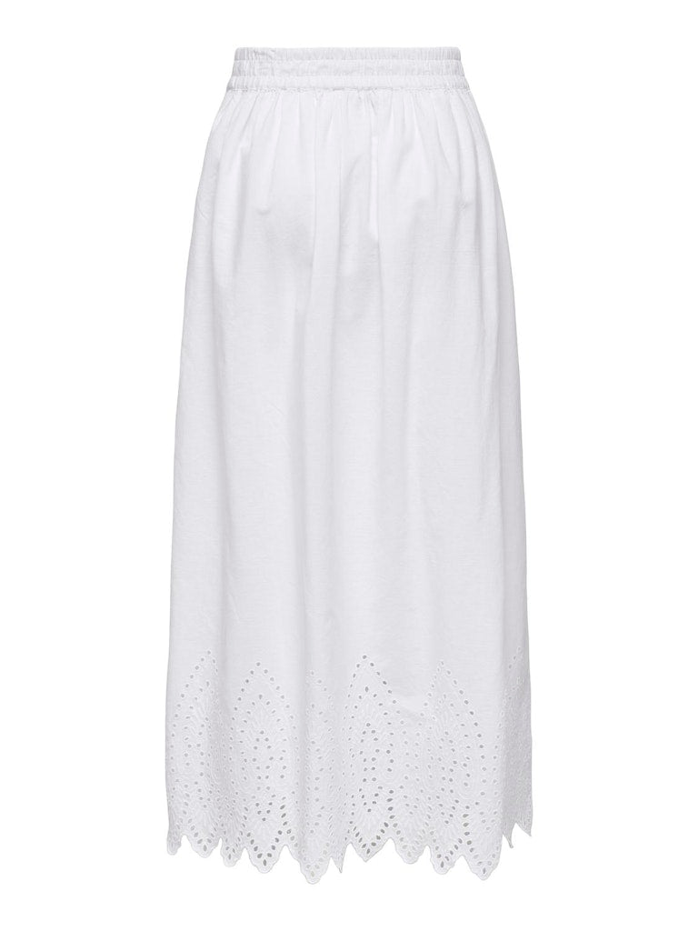 Broiderie Anglaise Skirt White