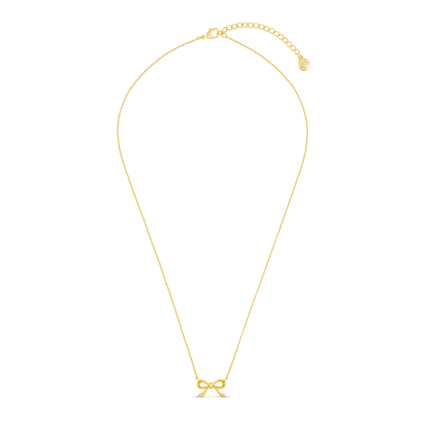 Delicate Bow Charm Necklace