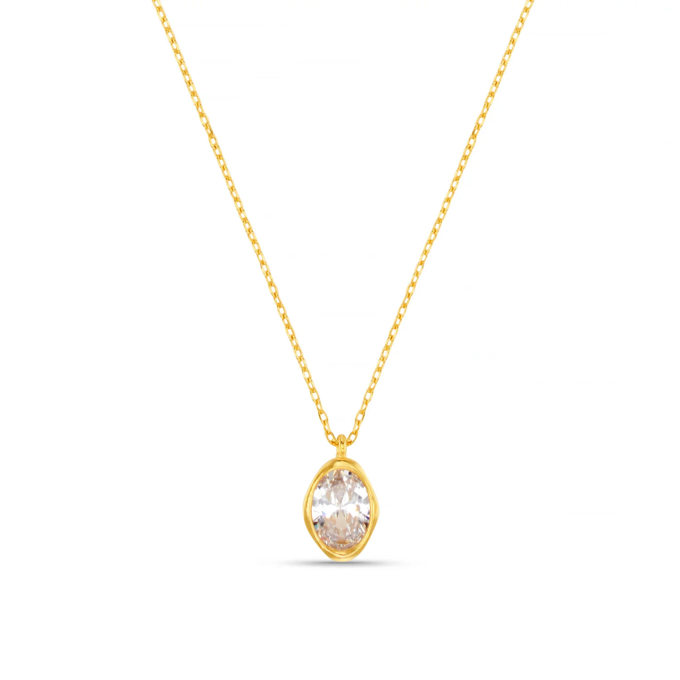 Organic Crystal Charm Necklace