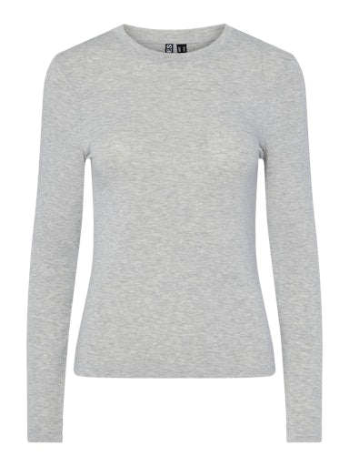 Long Sleeve Crew Neck Tee Grey