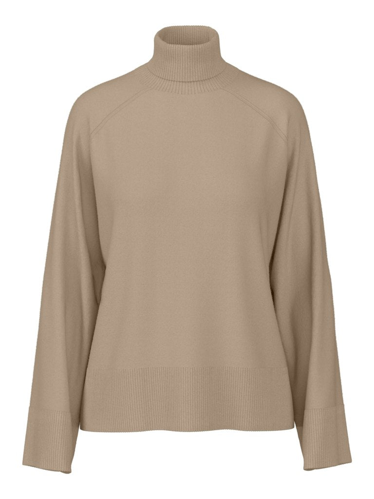 Sia Roll Neck Jumper Taupe