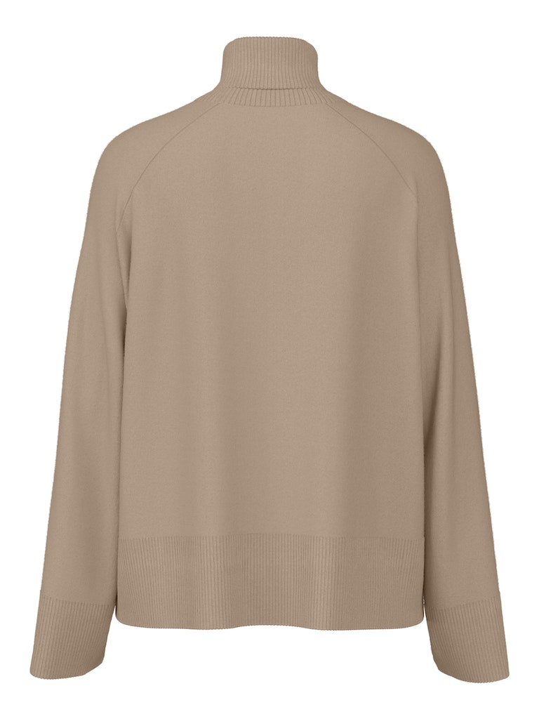 Sia Roll Neck Jumper Taupe