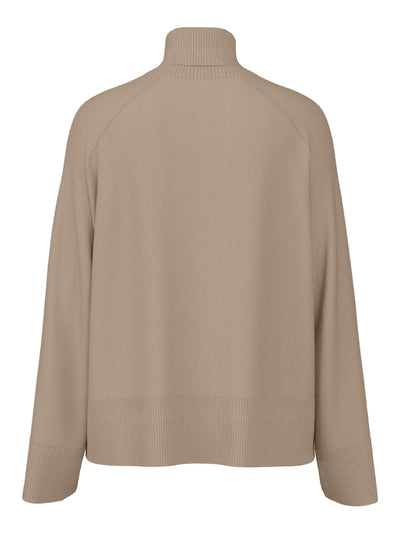 Sia Roll Neck Jumper Taupe