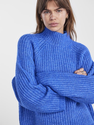 Nell Roll Neck Jumper Blue