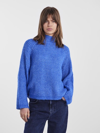 Nell Roll Neck Jumper Blue