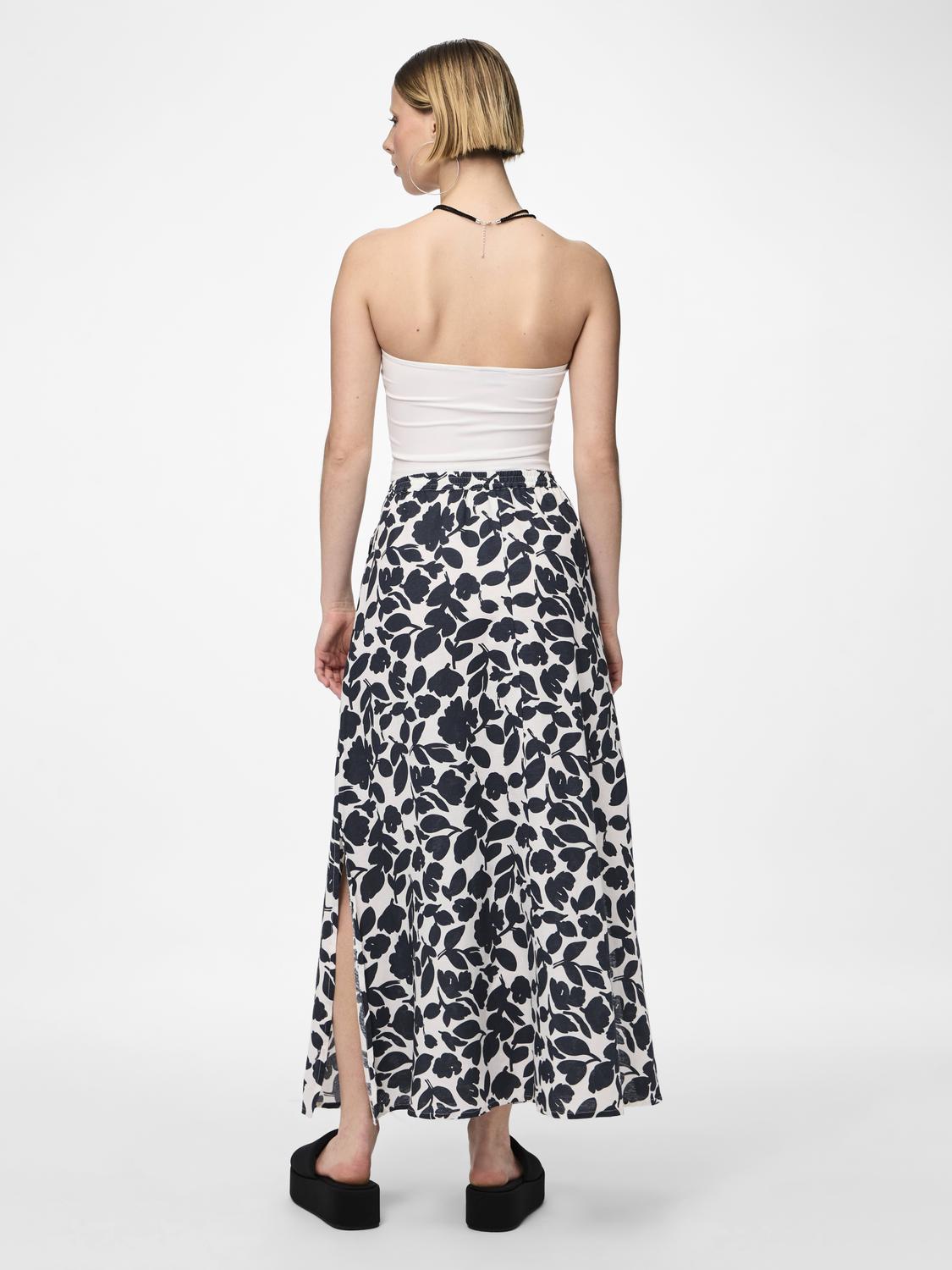 Black & White Print Skirt