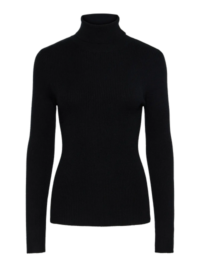 Mira Roll Neck Jumper Black