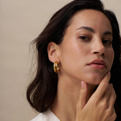 Open Interlocking Mid-Size Hoops