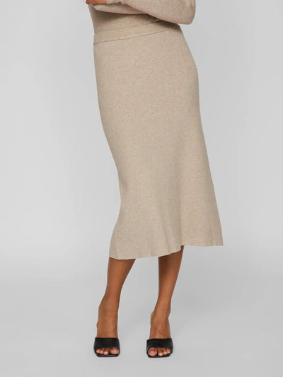Kate Knitted Skirt Taupe