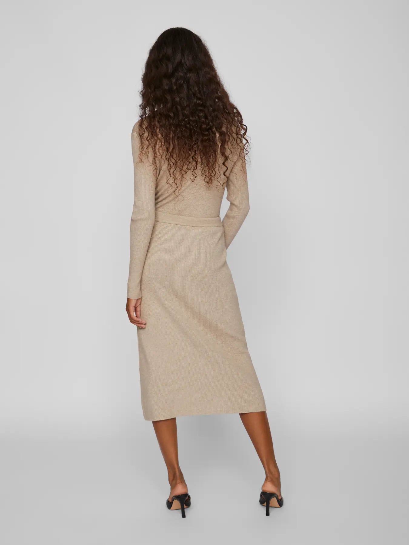 Kate Knitted Skirt Taupe