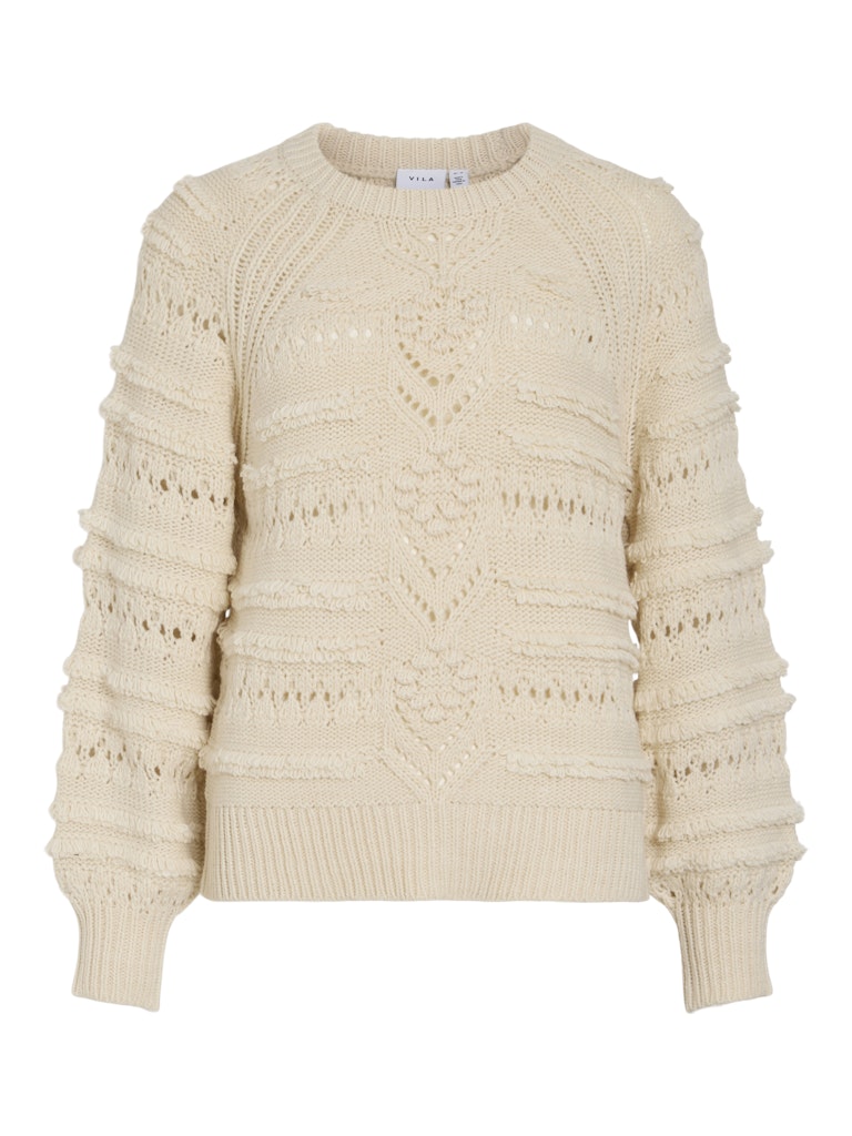Looped Cream Jumper