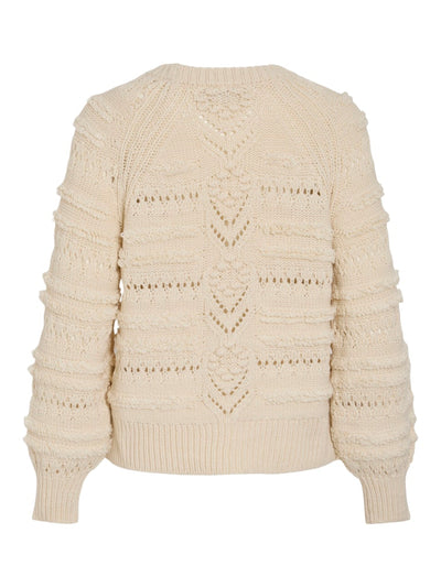 Looped Cream Jumper
