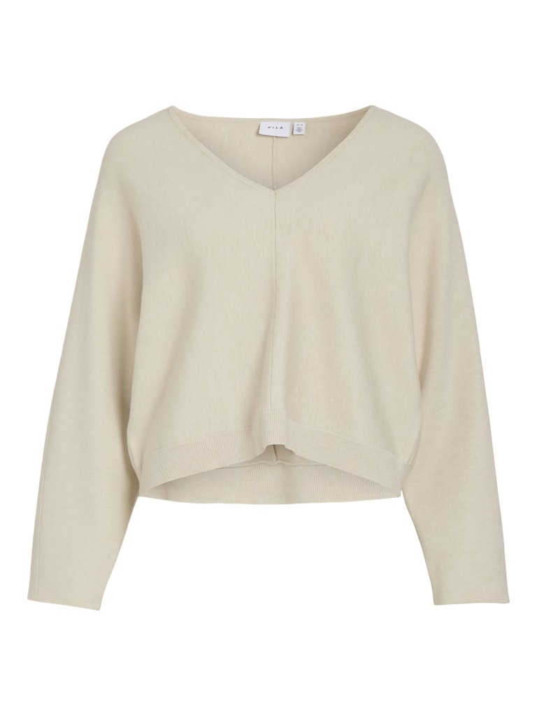 Premium V-Neck Jumper Cream