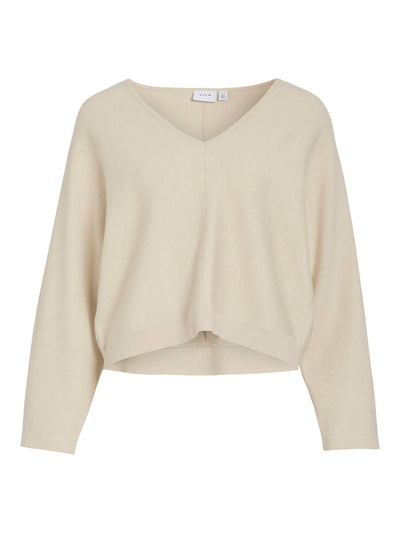 Premium V-Neck Jumper Cream
