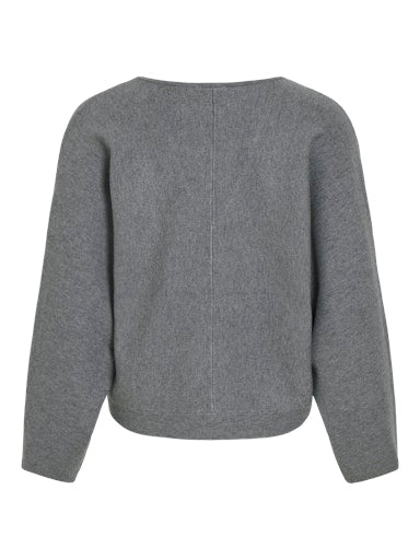 Premium V-Neck Jumper Grey