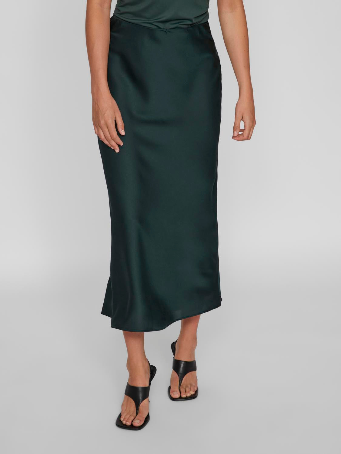 Viellette Maxi Skirt Mid Emerald