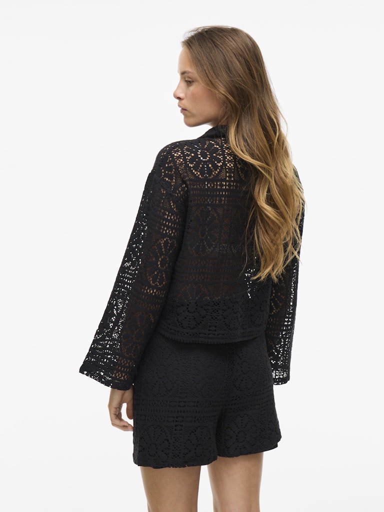 Crochet Jacket Black