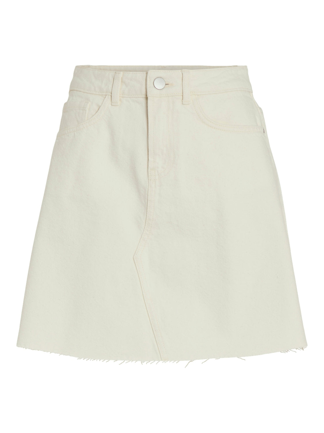 Denim Mini Skirt White