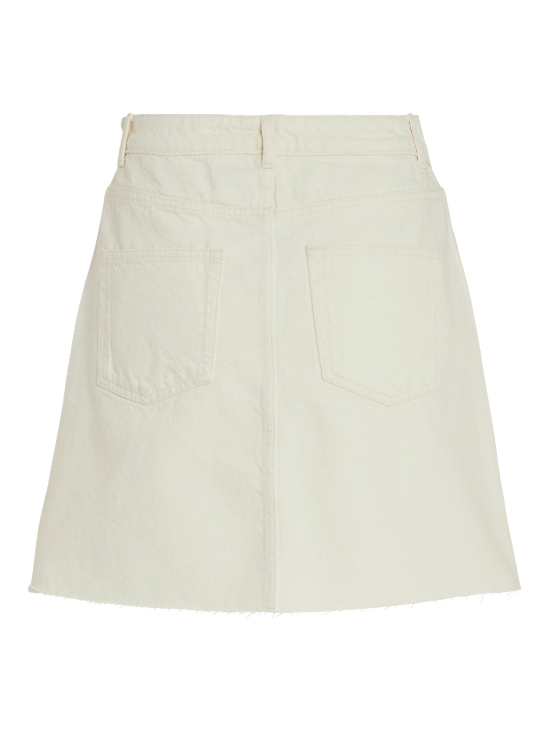 Denim Mini Skirt White