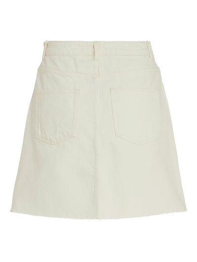 Denim Mini Skirt White