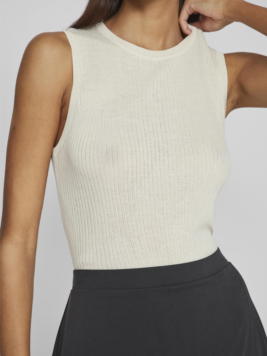 Elevated Knit Top Cream
