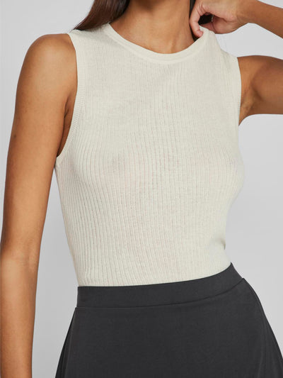 Elevated Knit Top Cream