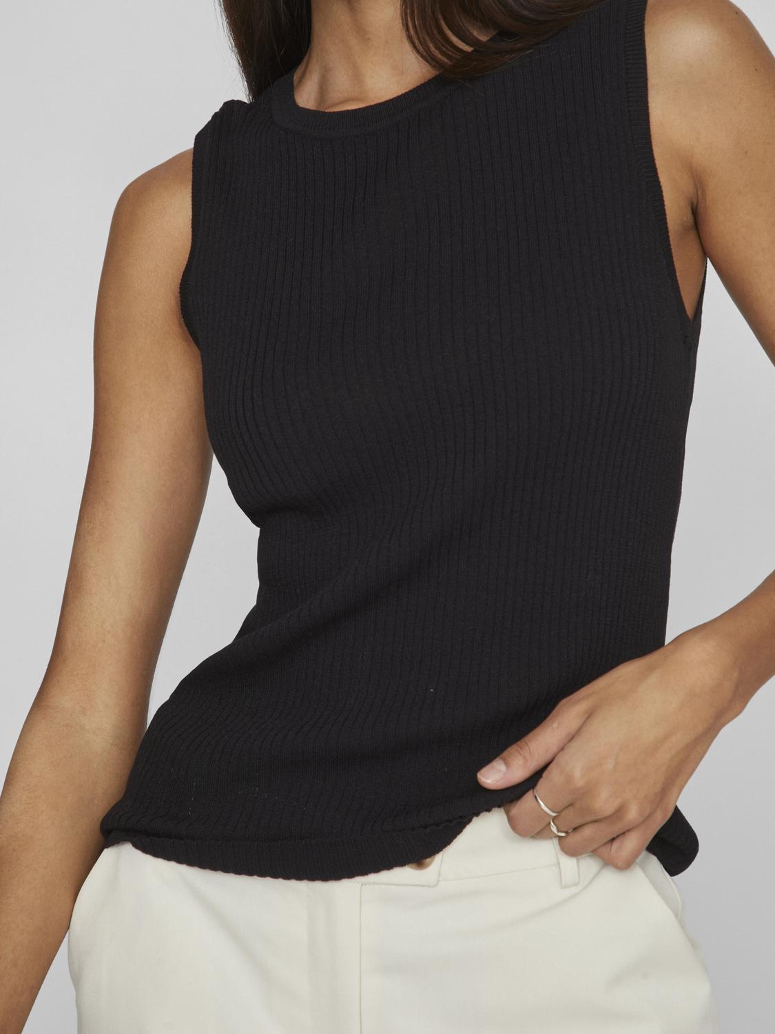 Elevated Knit Top Black