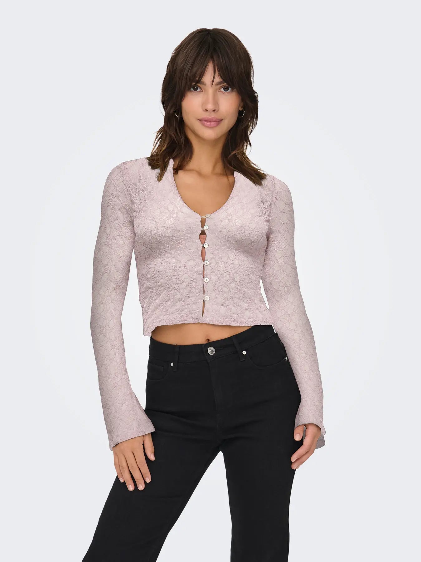 Pulse Lace Top Blush