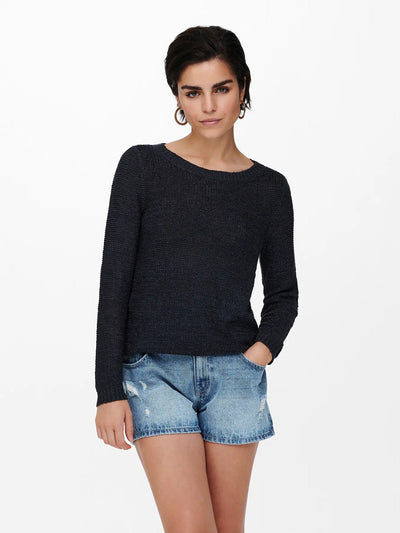 Geena Long Sleeve Jumper Navy