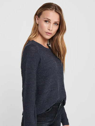 Geena Long Sleeve Jumper Navy