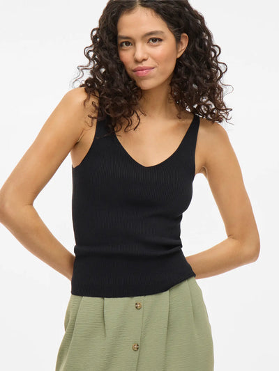 Elevated Knit Cami Black