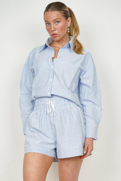 Sweewe Pinstripe Blue Shorts