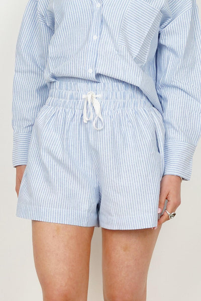 Sweewe Pinstripe Blue Shorts