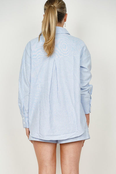 Sweewe Pinstripe Blue Shorts