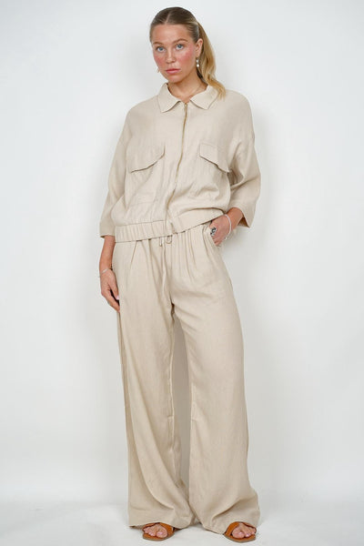 Exquiss's Linen Bomber Jacket