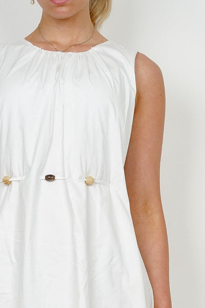 BP Beaded White Dress
