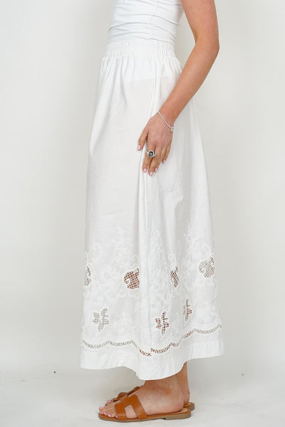 BP Broiderie White Skirt