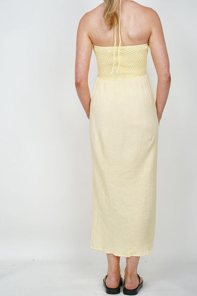 Lemon Crochet Dress