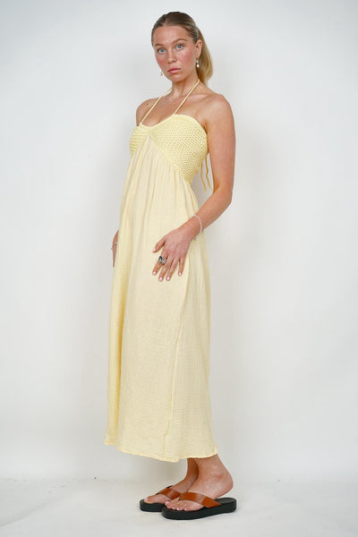 Lemon Crochet Dress
