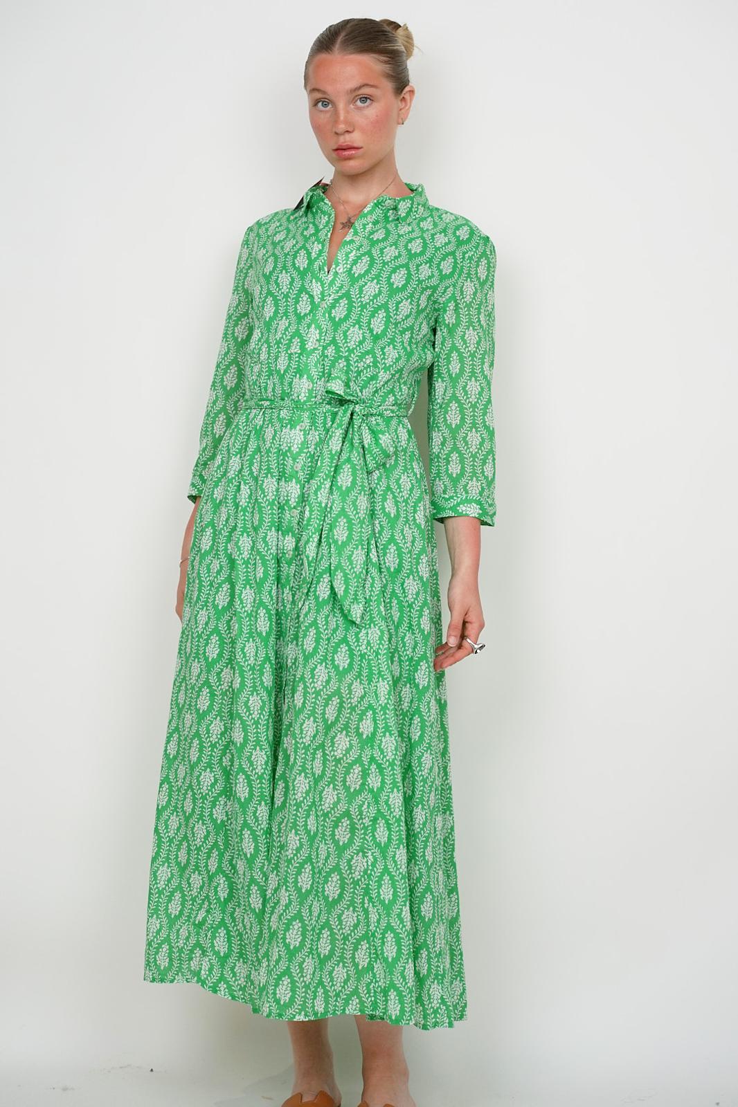 Bright Green Bella Shirt Dress