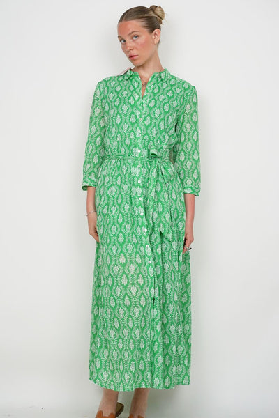 Bright Green Bella Shirt Dress