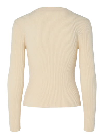 Mira Ribbed Jumper Taupe