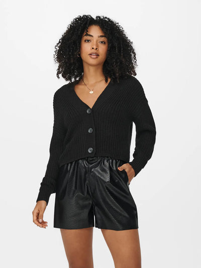 Cropped Cardi Black